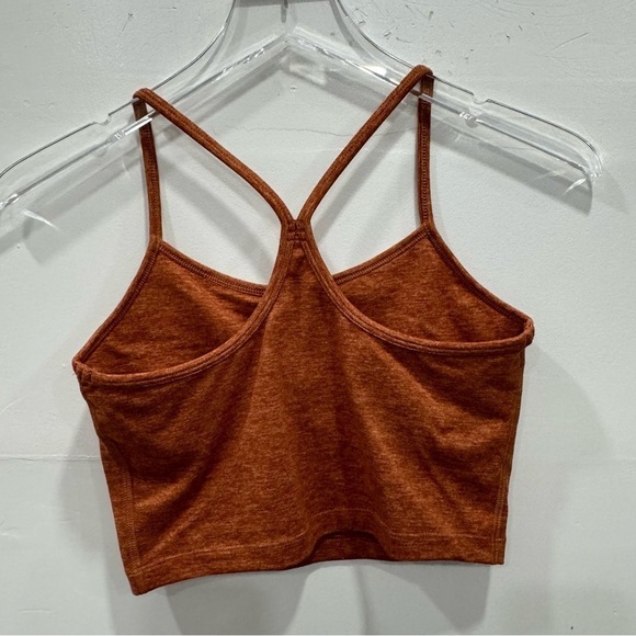 Aerie Recharge Least Support Racerback Crop Top Sport Bra Built-In Bra XS - Picture 3 of 5